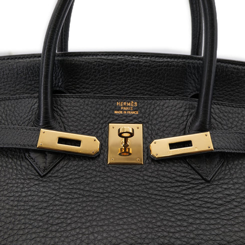 HERMES BIRKIN 40 BLACK TOGO HAND BAG □D GHW 90303485 - PURPOSE