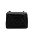 CHANEL VINTAGE MINI SQUARE 17 CHAIN SHOULDER BAG BLACK LAMB SKIN 90303486 - PURPOSE