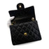 CHANEL VINTAGE MINI SQUARE 17 CHAIN SHOULDER BAG BLACK LAMB SKIN 90303486 - PURPOSE