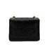 CHANEL VINTAGE MINI SQUARE 17 CHAIN SHOULDER BAG BLACK LAMB SKIN 90303487 - PURPOSE