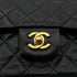 CHANEL VINTAGE CLASSIC FLAP MEDIUM CHAIN SHOULDER BAG BLACK LAMB SKIN 90303488 - PURPOSE