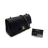 CHANEL VINTAGE CLASSIC FLAP SMALL CHAIN SHOULDER BAG BLACK LAMB SKIN 90303489 - PURPOSE
