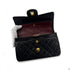 CHANEL VINTAGE CLASSIC FLAP SMALL CHAIN SHOULDER BAG BLACK LAMB SKIN 90303490 - PURPOSE
