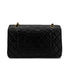 CHANEL VINTAGE CLASSIC FLAP MEDIUM CHAIN SHOULDER BAG BLACK LAMB SKIN 90303491 - PURPOSE