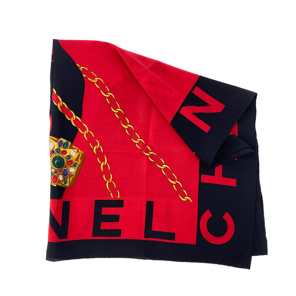 CHANEL VINTAGE SCARF MULTICOLOR SILK 90303494 - PURPOSE