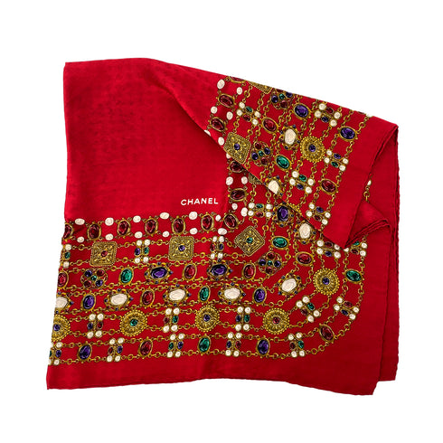 CHANEL VINTAGE SCARF MULTICOLOR SILK 90303495 - PURPOSE