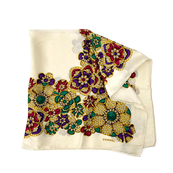 CHANEL VINTAGE SCARF MULTICOLOR SILK 90303496 - PURPOSE