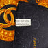 CHANEL VINTAGE SCARF BLACK GOLD SILK 90303501 - PURPOSE