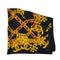 CHANEL VINTAGE SCARF BLACK GOLD RED SILK 90303504 - PURPOSE