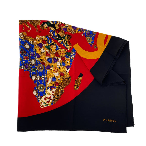 CHANEL VINTAGE SCARF MULTICOLOR SILK 90303505 - PURPOSE