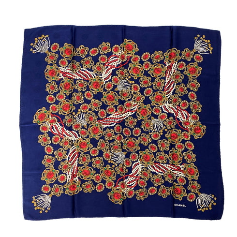CHANEL VINTAGE SCARF MULTICOLOR SILK 90303506 - PURPOSE