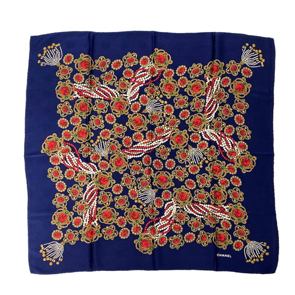 CHANEL VINTAGE SCARF MULTICOLOR SILK 90303506 - PURPOSE