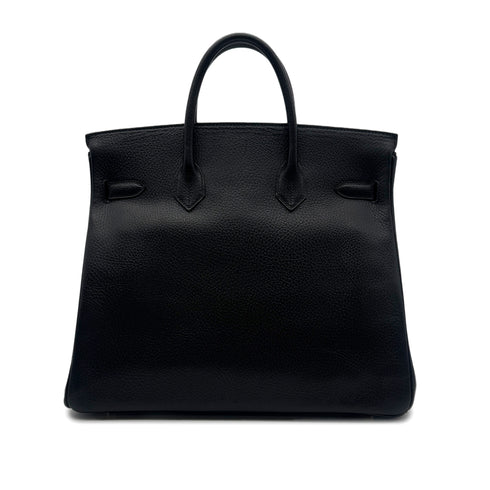 HERMES HAUT A COURROIES 32 BLACK ARDENNES HAND BAG 〇Z GHW 90303607 - PURPOSE