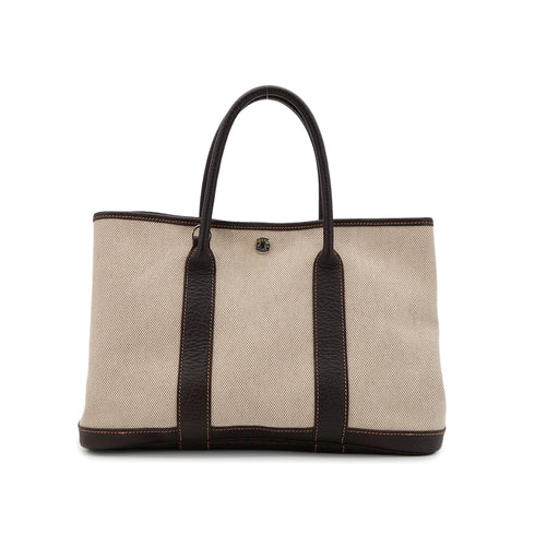 HERMES GARDEN PARTY TPM MARON TOILE H BUFFLE SKIPPER HAND SHOULDER BAG □I 90303608 - PURPOSE