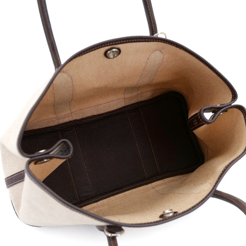 HERMES GARDEN PARTY TPM MARON TOILE H BUFFLE SKIPPER HAND SHOULDER BAG □I 90303608 - PURPOSE