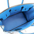 HERMES BIRKIN 30 BLUE FRANCE COUCHEVEL HAND BAG □F PHW 90303610 - PURPOSE