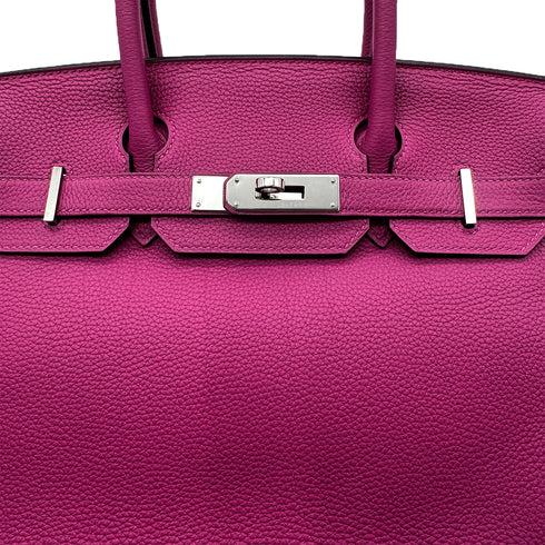 HERMES BIRKIN 30 ROSE PURPLE TOGO HAND BAG A PHW 90303612 - PURPOSE
