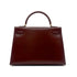 HERMES KELLY 32 SELLIER MARRON FONCE BOXCALF HAND SHOULDER BAG 〇Y GHW 90303613 - PURPOSE