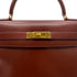 HERMES KELLY 32 SELLIER MARRON FONCE BOXCALF HAND SHOULDER BAG 〇Y GHW 90303613 - PURPOSE