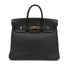 HERMES HAUT A COURROIES 32 BLACK FJORD HAND BAG □F GHW 90303725