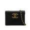 CHANEL VINTAGE BIG COCO CHAIN SHOULDER BAG BLACK LIZARD 90303726 - PURPOSE