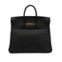 HERMES HAUT A COURROIES 32 BLACK FJORD HAND BAG 〇Y GHW 90303728 - PURPOSE