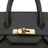 HERMES HAUT A COURROIES 32 BLACK FJORD HAND BAG 〇Y GHW 90303728 - PURPOSE