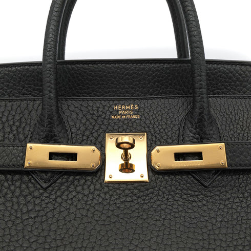 HERMES HAUT A COURROIES 32 BLACK FJORD HAND BAG 〇Y GHW 90303728 - PURPOSE
