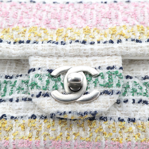CHANEL MATELASSE CHAIN SHOULDER BAG MULTICOLOR TWEED 90303730