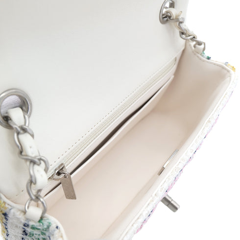 CHANEL MATELASSE CHAIN SHOULDER BAG MULTICOLOR TWEED 90303730