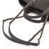 CHANEL DEAUVILLE MM LOGO CHAIN TOTE BAG GRAY CANVAS LEATHER 90303733 - PURPOSE