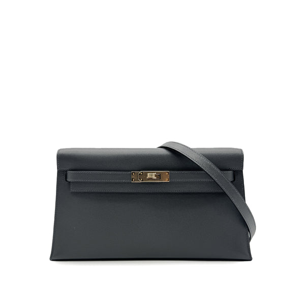 HERMES KELLY ELAN GRIS MISTY VEAU MADAME CLUTCH SHOULDER BAG W GHW 90303895 - PURPOSE