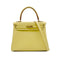 HERMES KELLY 25 RETOURNE JAUNE POUSSIN VEAU SWIFT HAND SHOULDER BAG Z GHW 90303899 - PURPOSE