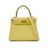 HERMES KELLY 25 RETOURNE JAUNE POUSSIN VEAU SWIFT HAND SHOULDER BAG Z GHW 90303899 - PURPOSE