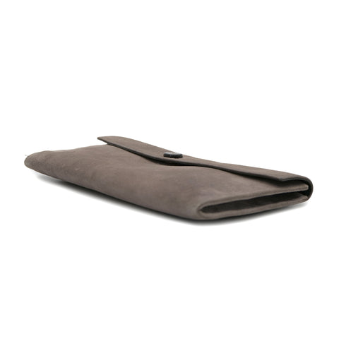 HERMES POCHETTE RIO GRAY DEBRIS CLUTCH BAG □F 90304026 - PURPOSE