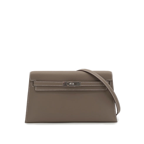 HERMES KELLY ELAN ETOUPE VEAU MADAME CLUTCH SHOULDER BAG K PHW 90304027 - PURPOSE