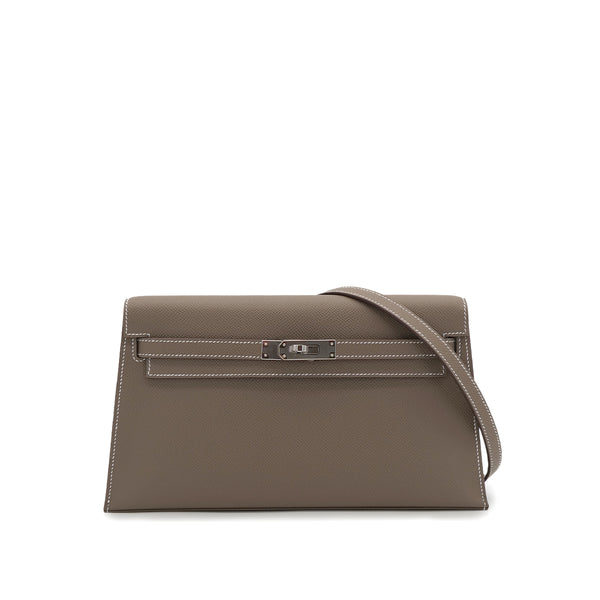 HERMES KELLY ELAN ETOUPE VEAU MADAME CLUTCH SHOULDER BAG K PHW 90304027 - PURPOSE