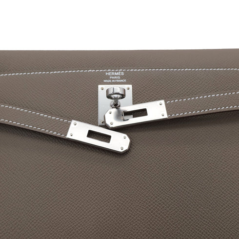 HERMES KELLY ELAN ETOUPE VEAU MADAME CLUTCH SHOULDER BAG K PHW 90304027 - PURPOSE