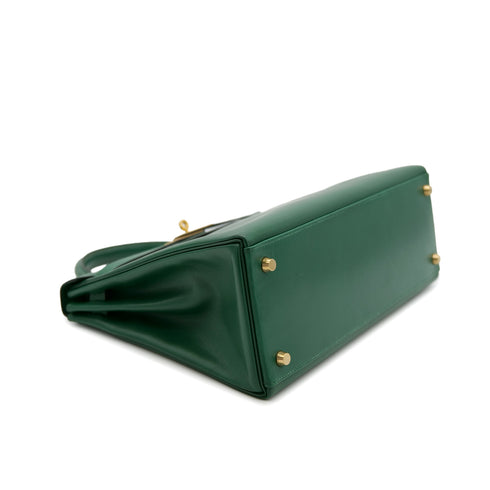 HERMES KELLY 32 RETOURNE VERT BOXCALF HAND SHOULDER BAG □B GHW 90304028 - PURPOSE