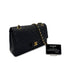 CHANEL VINTAGE CLASSIC FLAP MEDIUM CHAIN SHOULDER BAG BLACK LAMB SKIN 90304029 - PURPOSE