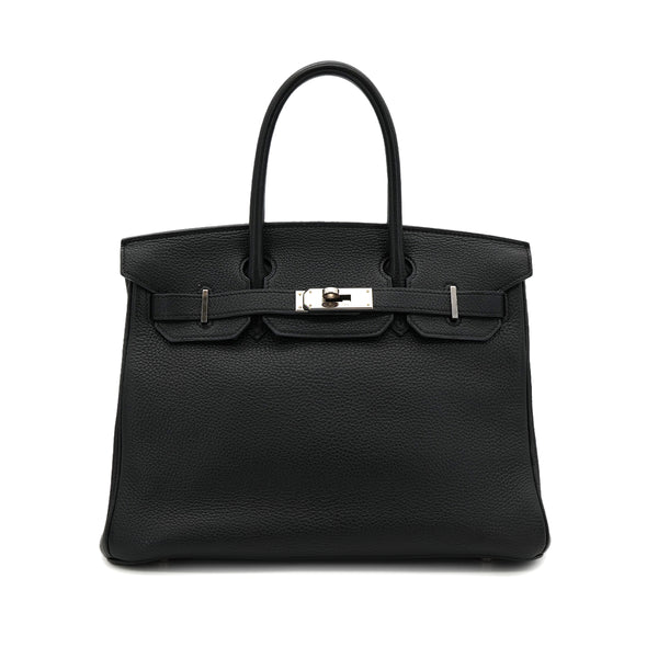 HERMES BIRKIN 30 BLACK TOGO HAND BAG □I SHW MARKED STAR 90304097