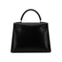 HERMES KELLY 28 SELLIER BLACK BOXCALF HAND SHOULDER BAG 〇X GHW 90304099 - PURPOSE