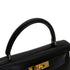 HERMES KELLY 28 SELLIER BLACK BOXCALF HAND SHOULDER BAG 〇X GHW 90304099 - PURPOSE
