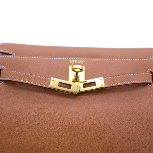 HERMES KELLY DANCE 2 VERSO GOLD ORANGE FIELD EVERCOLOR SHOULDER BAG W GHW 90304100 - PURPOSE