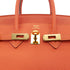 HERMES BIRKIN 25 FEU ORANGE TOGO HAND BAG T GHW 90304101 - PURPOSE