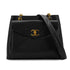 CHANEL VINTAGE TURN LOCK CHAIN TOTE SHOULDER BAG BLACK CAVIAR SKIN 90304102 - PURPOSE
