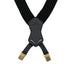 CHANEL VINTAGE SUSPENDER LOGO BLACK WHITE CANVAS LEATHER 90304105 - PURPOSE