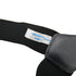 CHANEL VINTAGE SUSPENDER LOGO BLACK WHITE CANVAS LEATHER 90304105 - PURPOSE