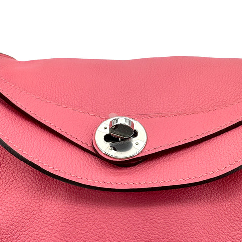 HERMES LINDY 30 ROSE AZALEE EVERCOLOR SHOULDER BAG D PHW 90304180