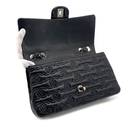 CHANEL COCOMARK CHAIN SHOULDER BAG BLACK LEATHER 90304185